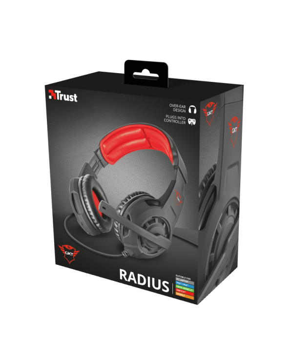 Trust Cuffie Gaming GXT 310 Radius con Microfono e Archetto Regolabili 3 5