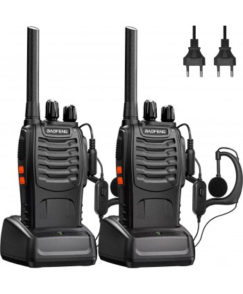 Walkie Talkie RICETRASMITTENTE BAOFENG 10W POTENTE  RADIO DUAL BAND dtmf pmr