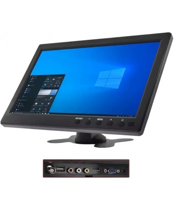Monitor 10.1" Pollici LCD HDMI VGA HD BNC Per Auto Per Videosorveglianza